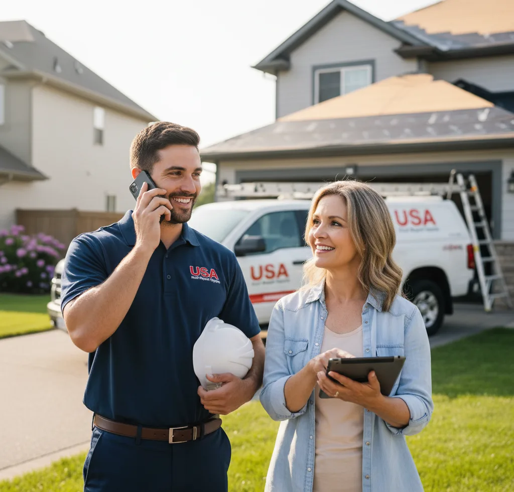 USA Roof Repair Experts customer support in Haddam